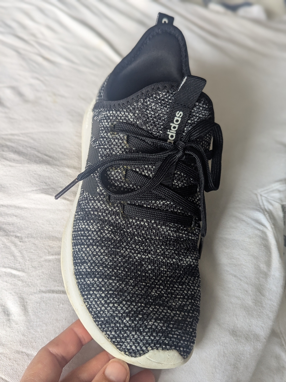 Adidas Cloudfoam Pure DB0694 Black Gray Running Shoes Womens 7 - Picture 5 of 11